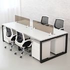 Small White Wood Computer Workstation , Neat Home Office Desk Furniture Wood
