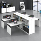 Ergonomic design wood veneer office furniture melamine particle board office desk